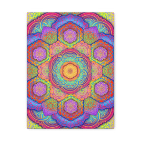 Psychedelic Mandala Canvas Print