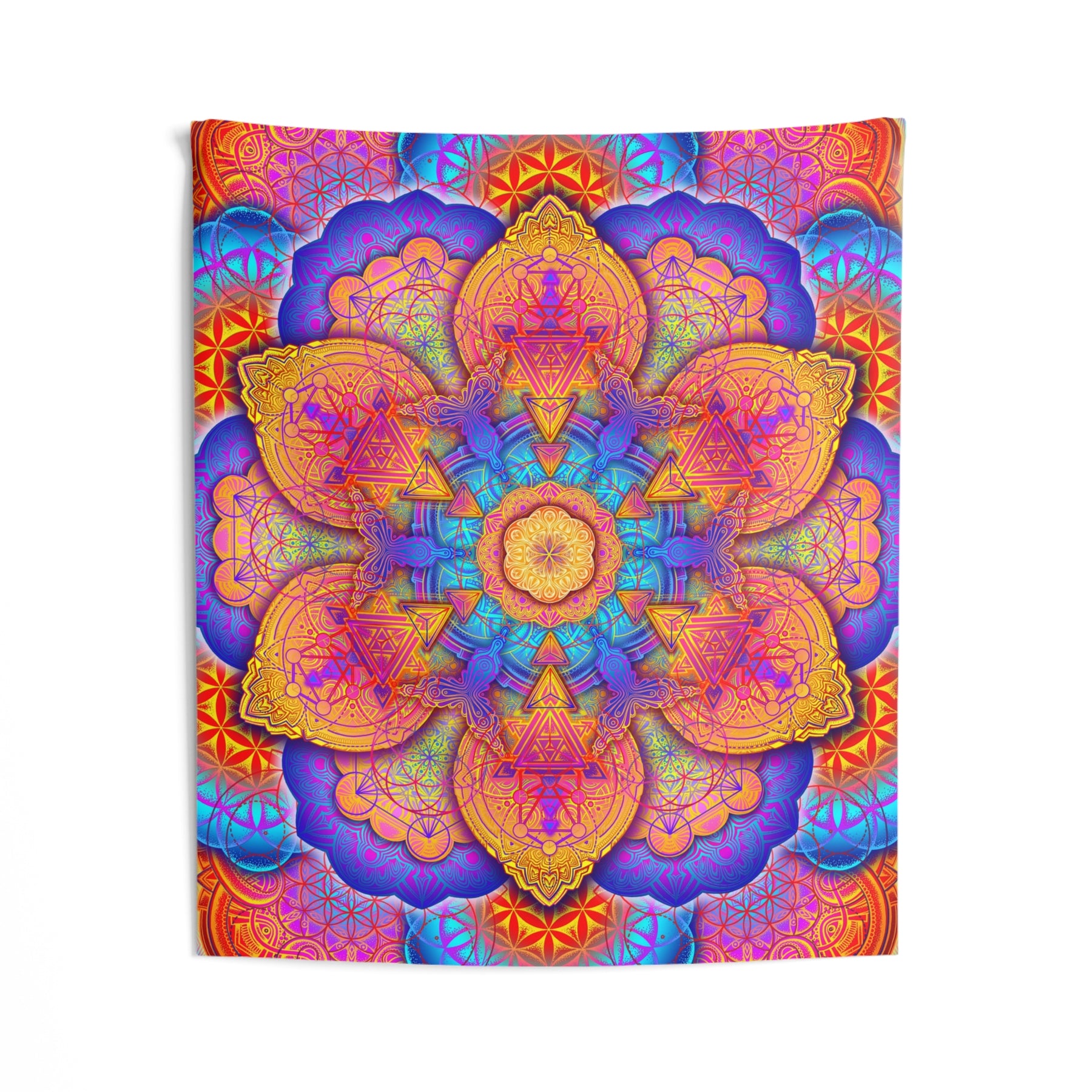 Psychedelic Mandala Wall Tapestry