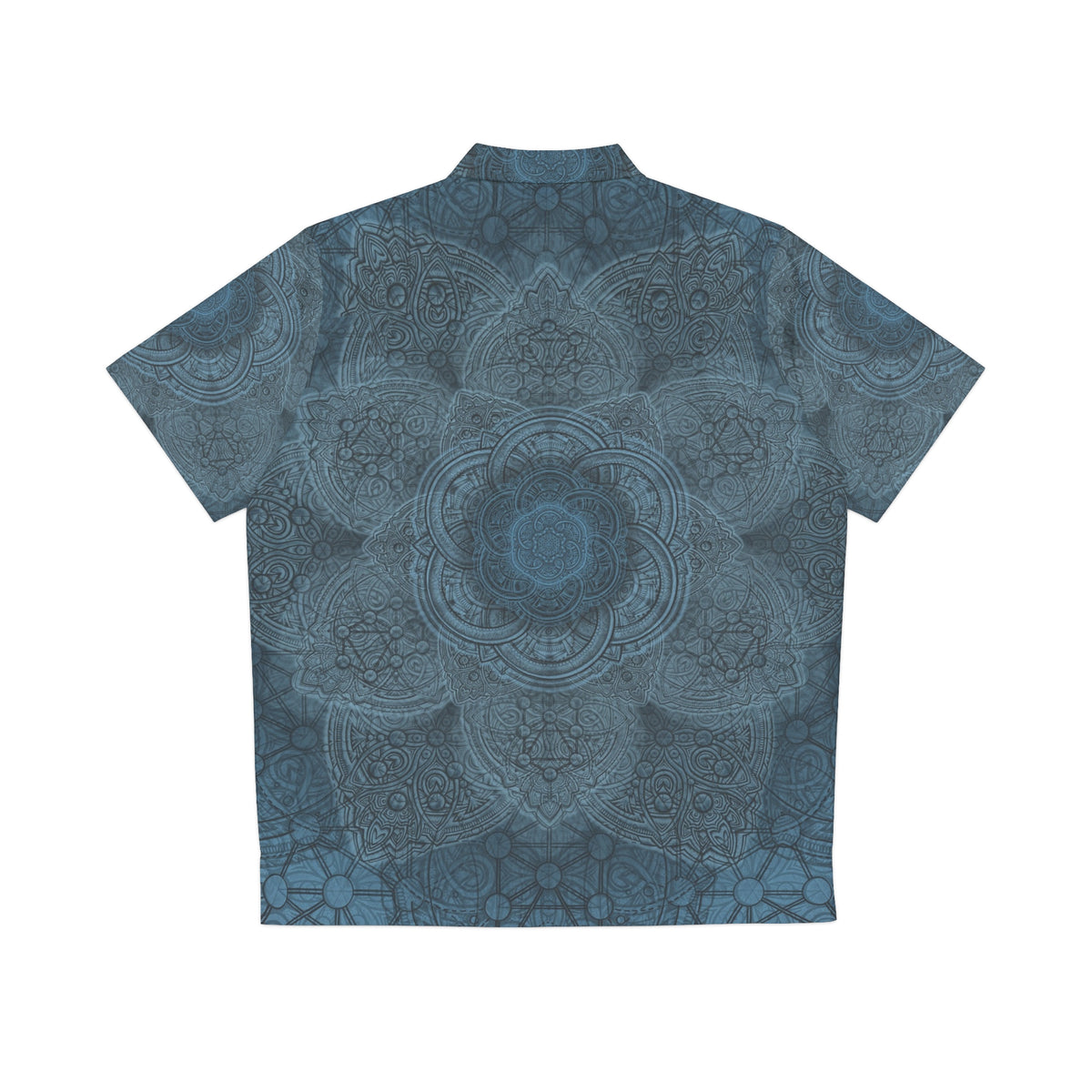 Blue Flower of Life Hawaiian T-Shirt
