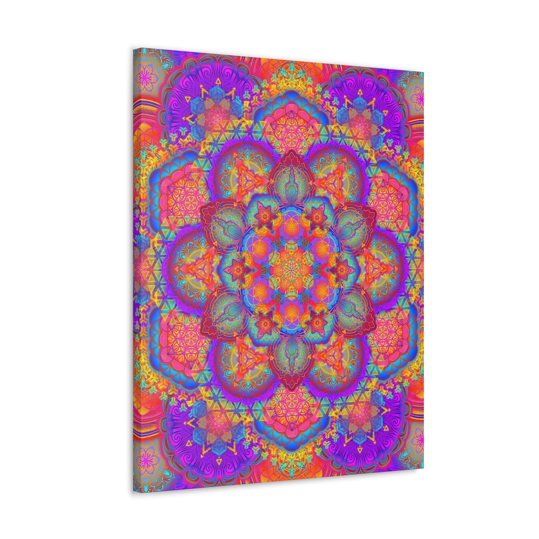 Psychedelic Mandala Canvas Print