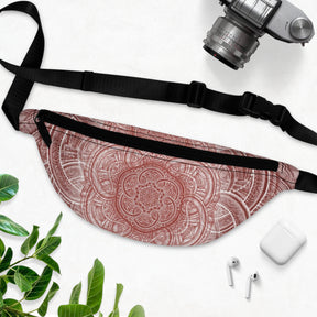 Red Flower of Life Fanny Pack