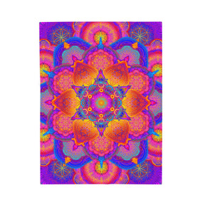 Psychedelic Mandala Velveteen Plush Blanket
