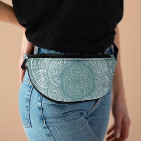 Blue Flower of Life Fanny Pack