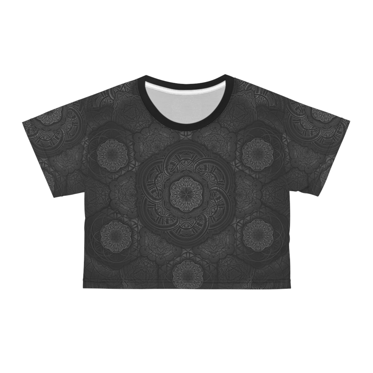 Blackout Mandala Crop Tee