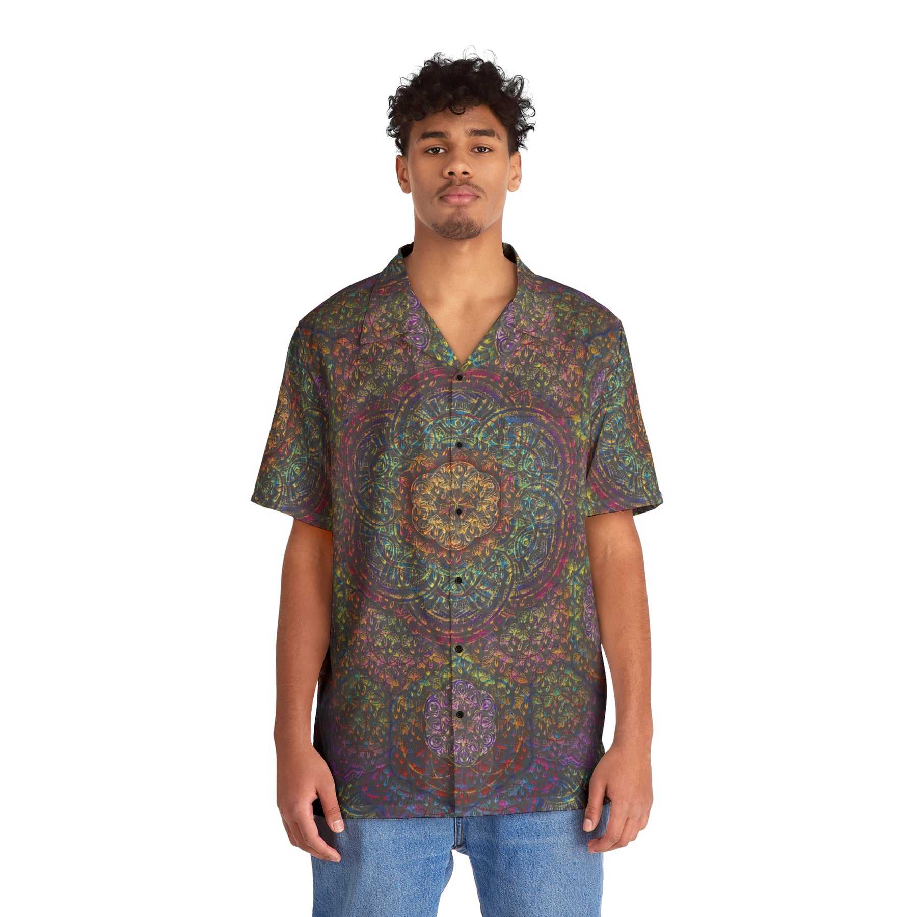 Mushroom Mandala Hawaiian T-Shirt