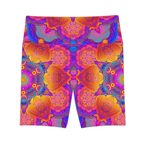 Starburst Mandala Workout Shorts