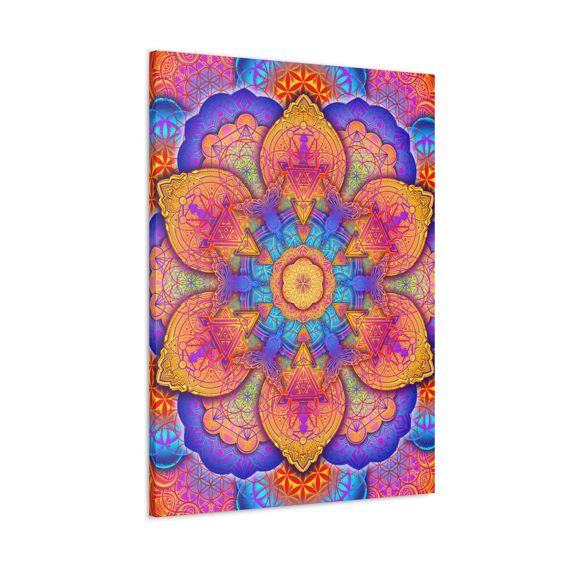 Psychedelic Mandala Canvas Print