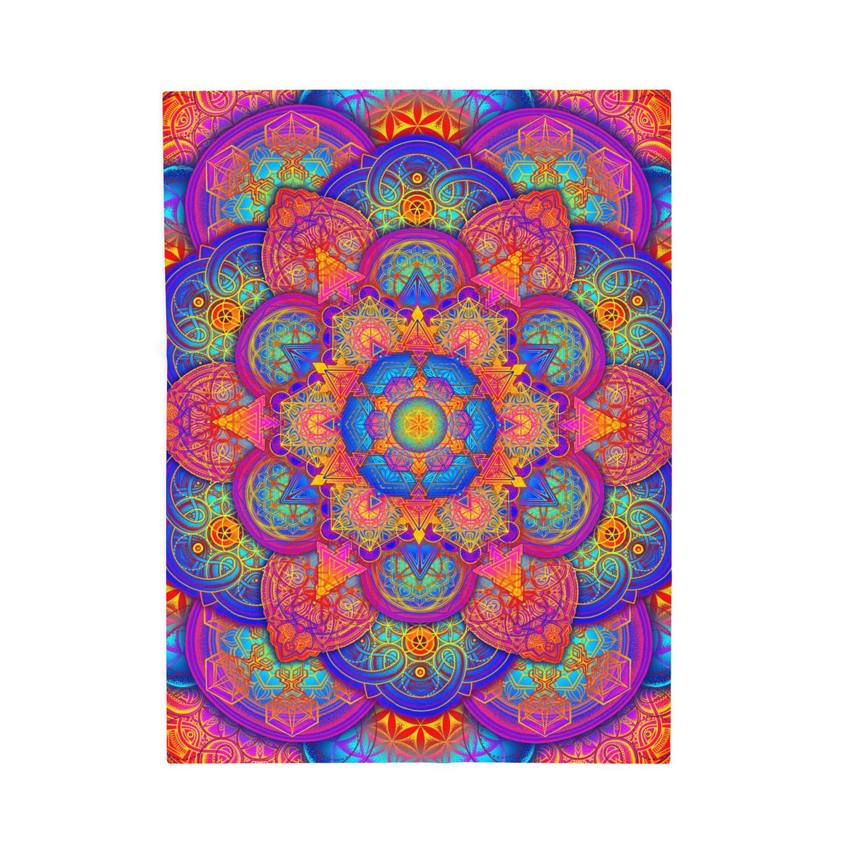 Psychedelic Velveteen Plush Blanket