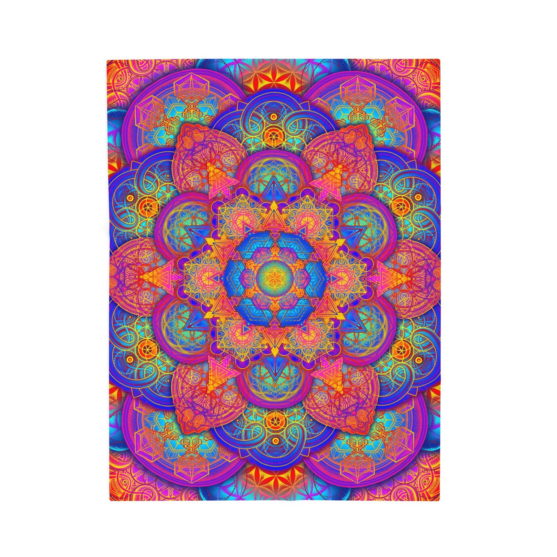 Psychedelic Velveteen Plush Blanket