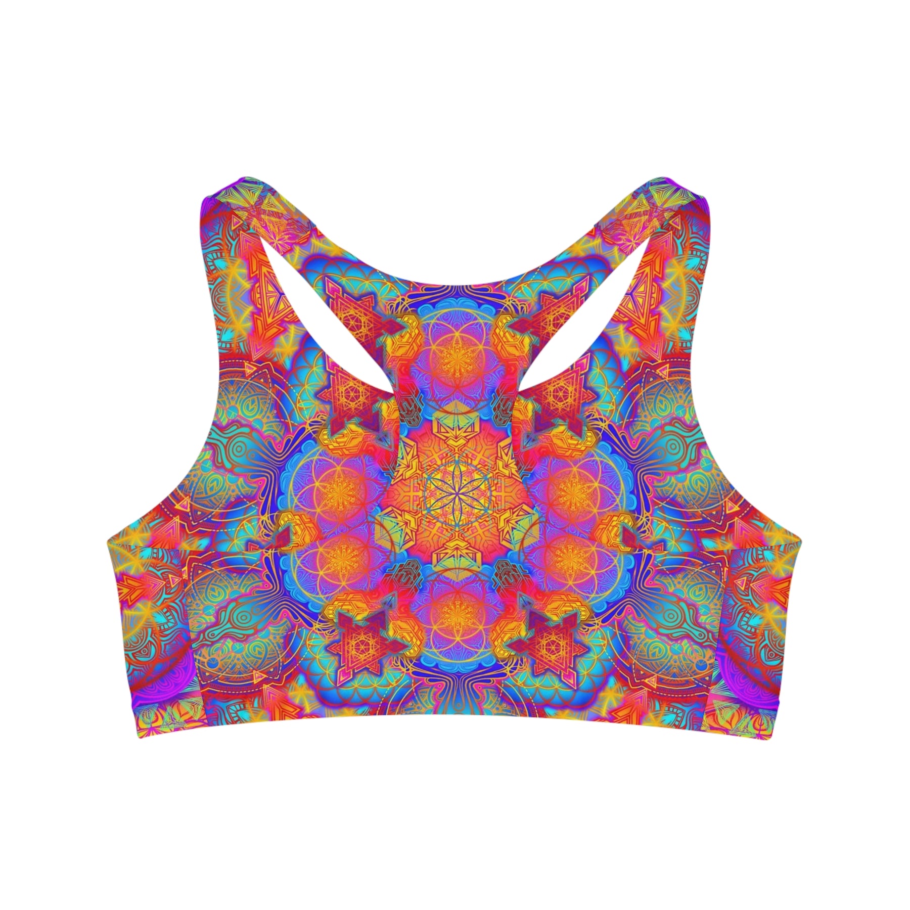 Psychedelic Mandala Sports Bra