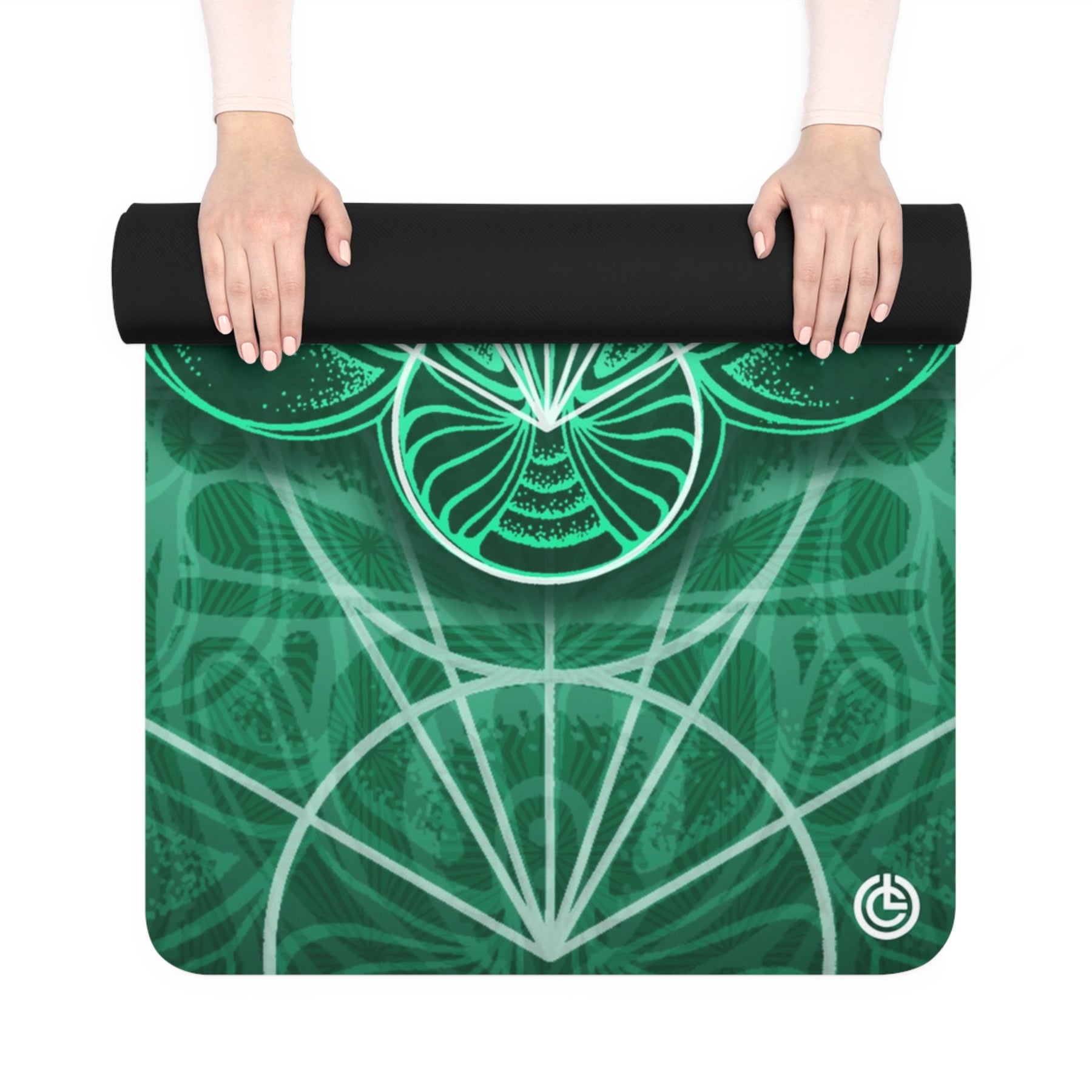 Malachite Mandala - Yoga Mat