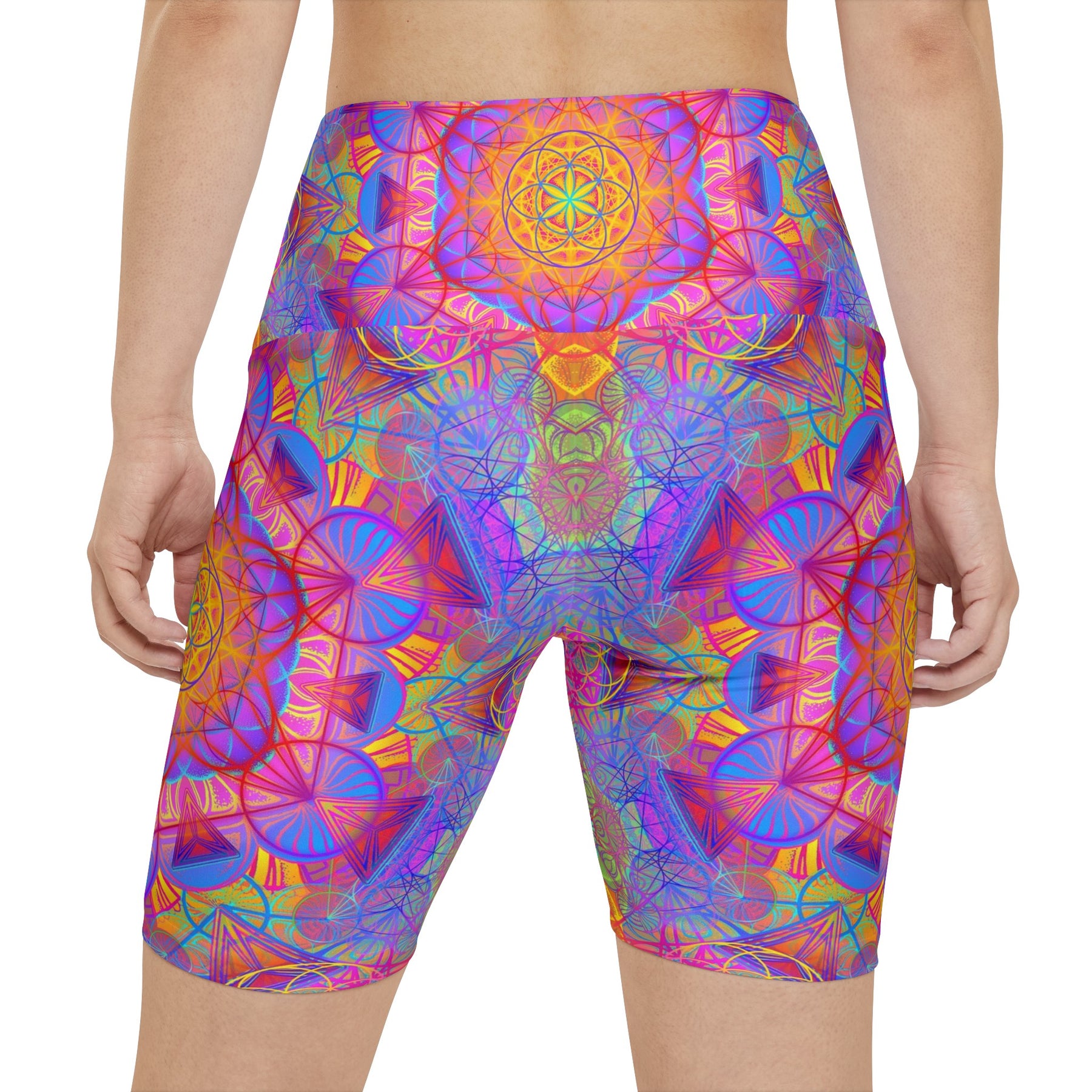 Psychedelic Mandala Workout Shorts