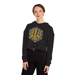 Peace - Women’s Cropped Hooded Sweatshirt