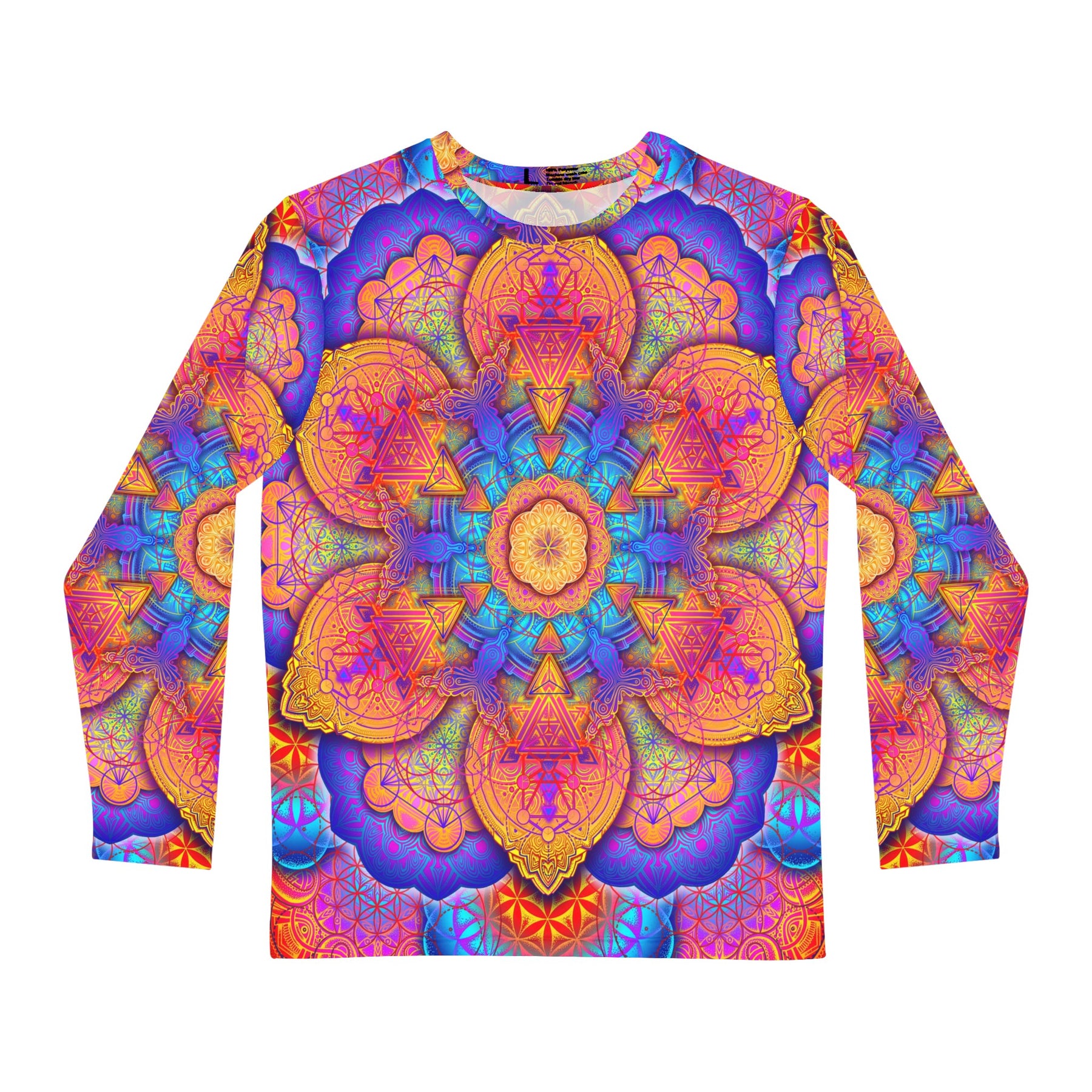 Sunset Mandala Men's Long Sleeve Shirt