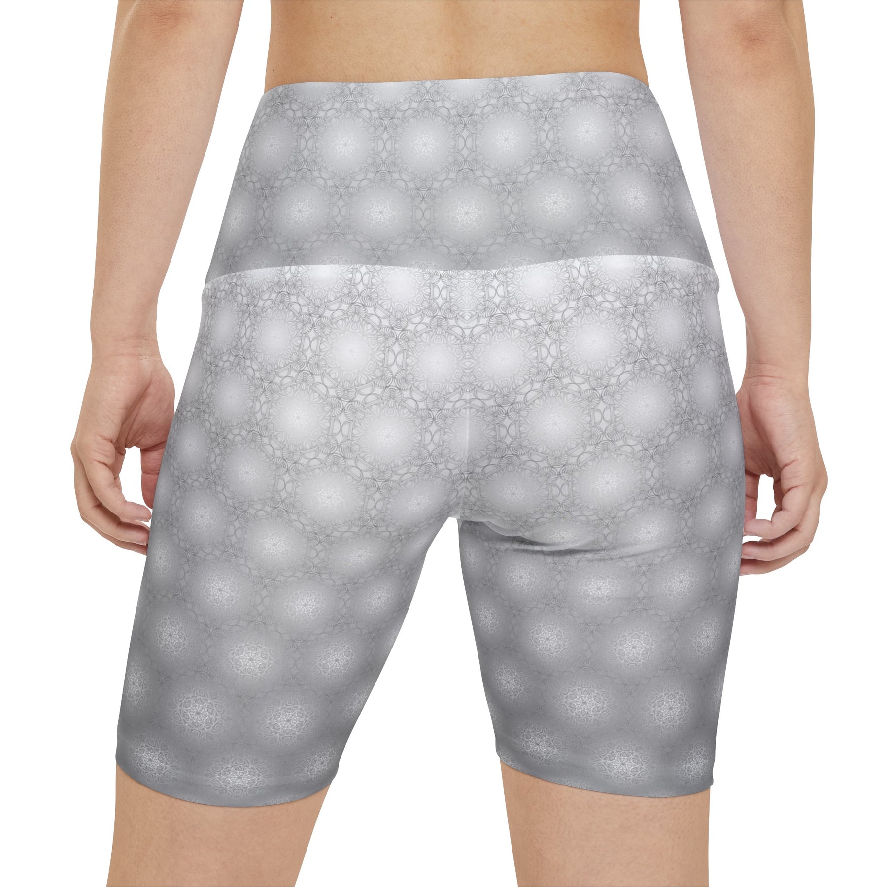 Metatrons Cube Fade Workout Shorts