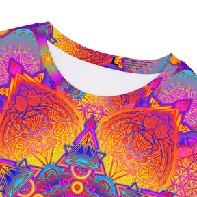 Psychedelic Sacred Geometry Mandala - Women's Short Sleeve Shirt