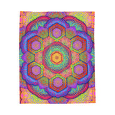 Psychedelic Mandala - Velveteen Plush Blanket