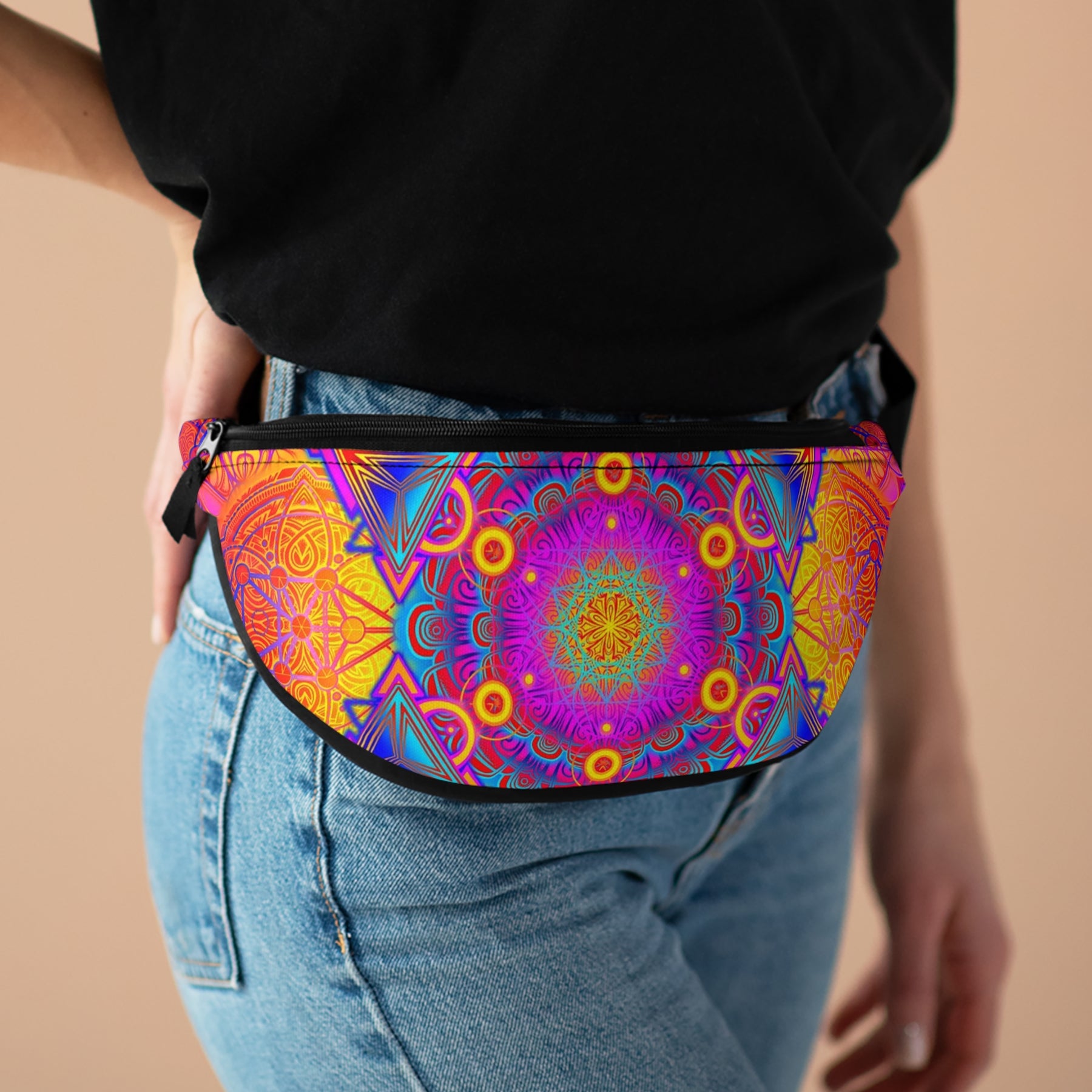 Starburst Mandala Fanny Pack