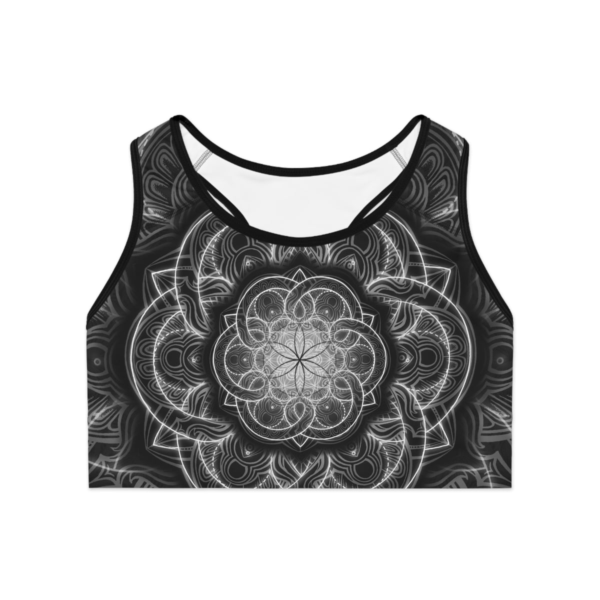Flower of Life Mandala Sports Bra
