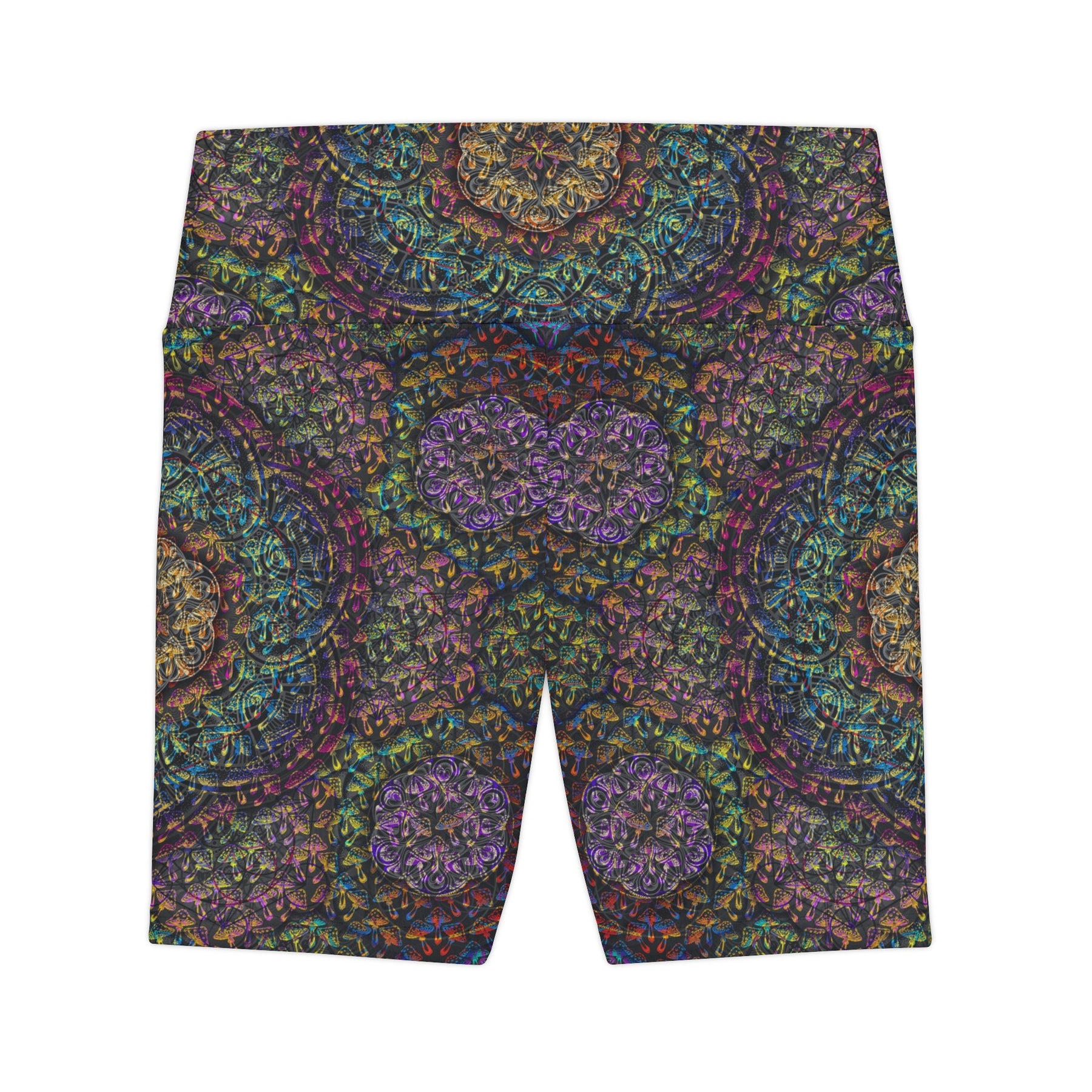 Mushroom Mandala Workout Shorts