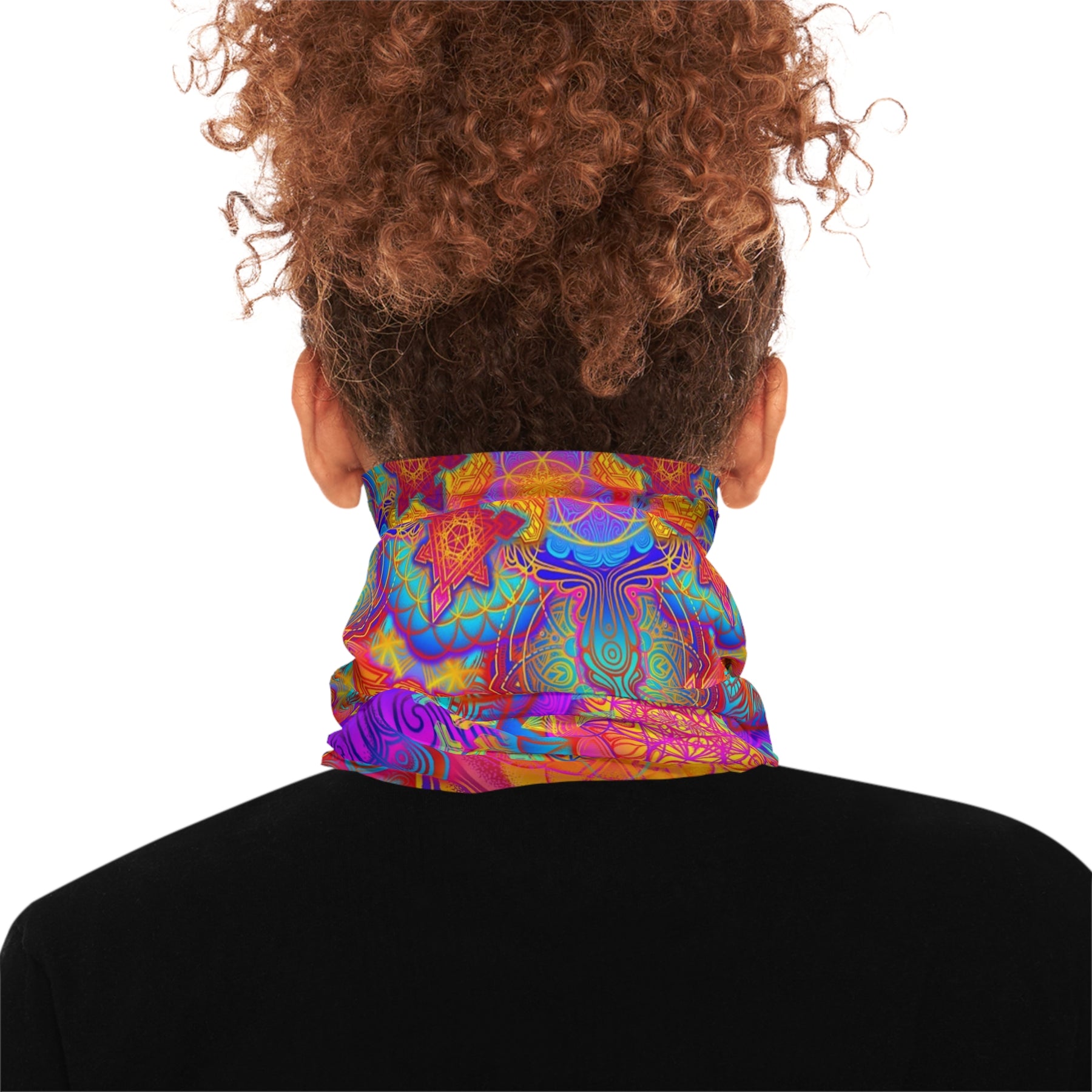 Psychedelic Mandala Neck Gaiter - Lightweight Stylish Face Covering for Outdoor Adventures