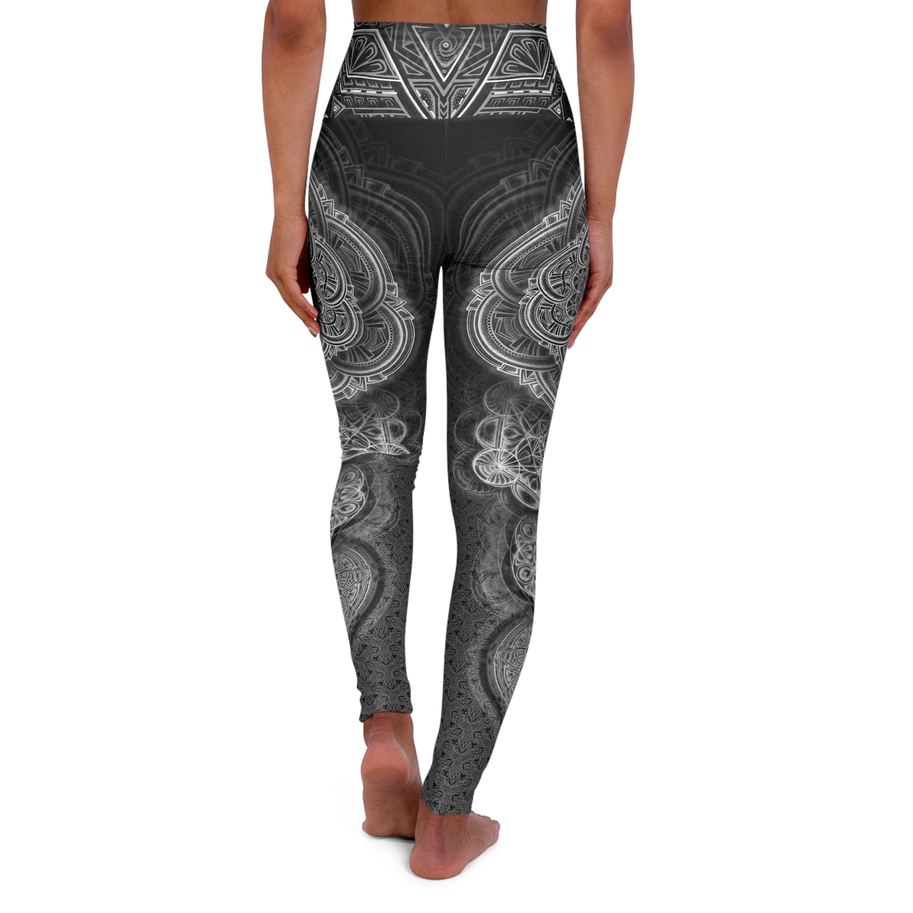 Sacred Geometry Mix - High Waisted Yoga Leggings