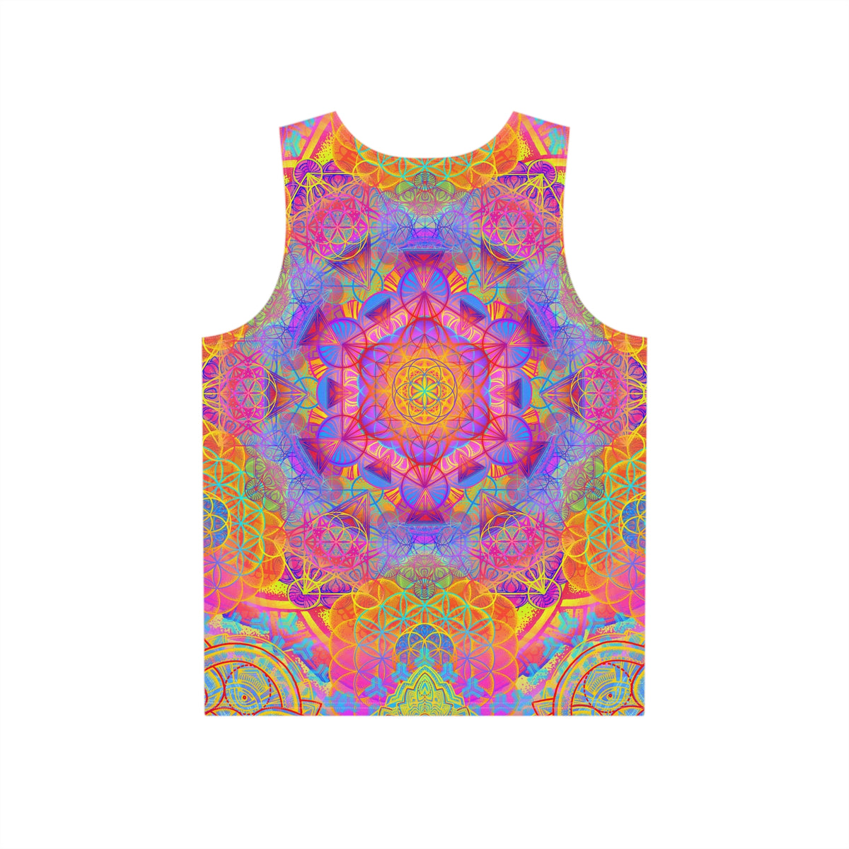 Psychedelic Flower of Life Men's Tank