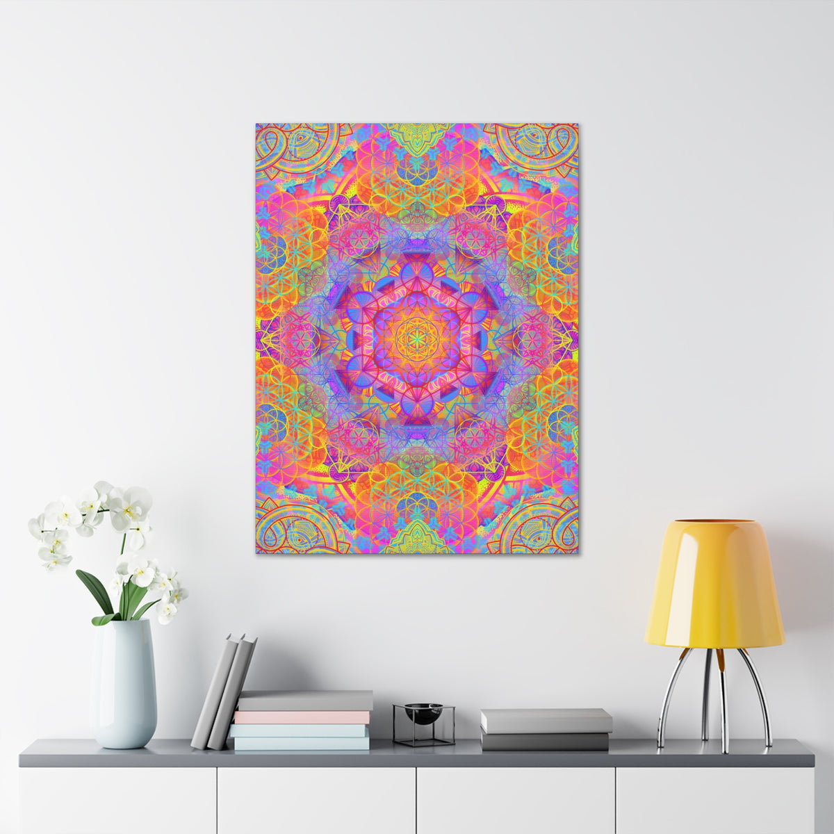 Sunrise Mandala Canvas Print