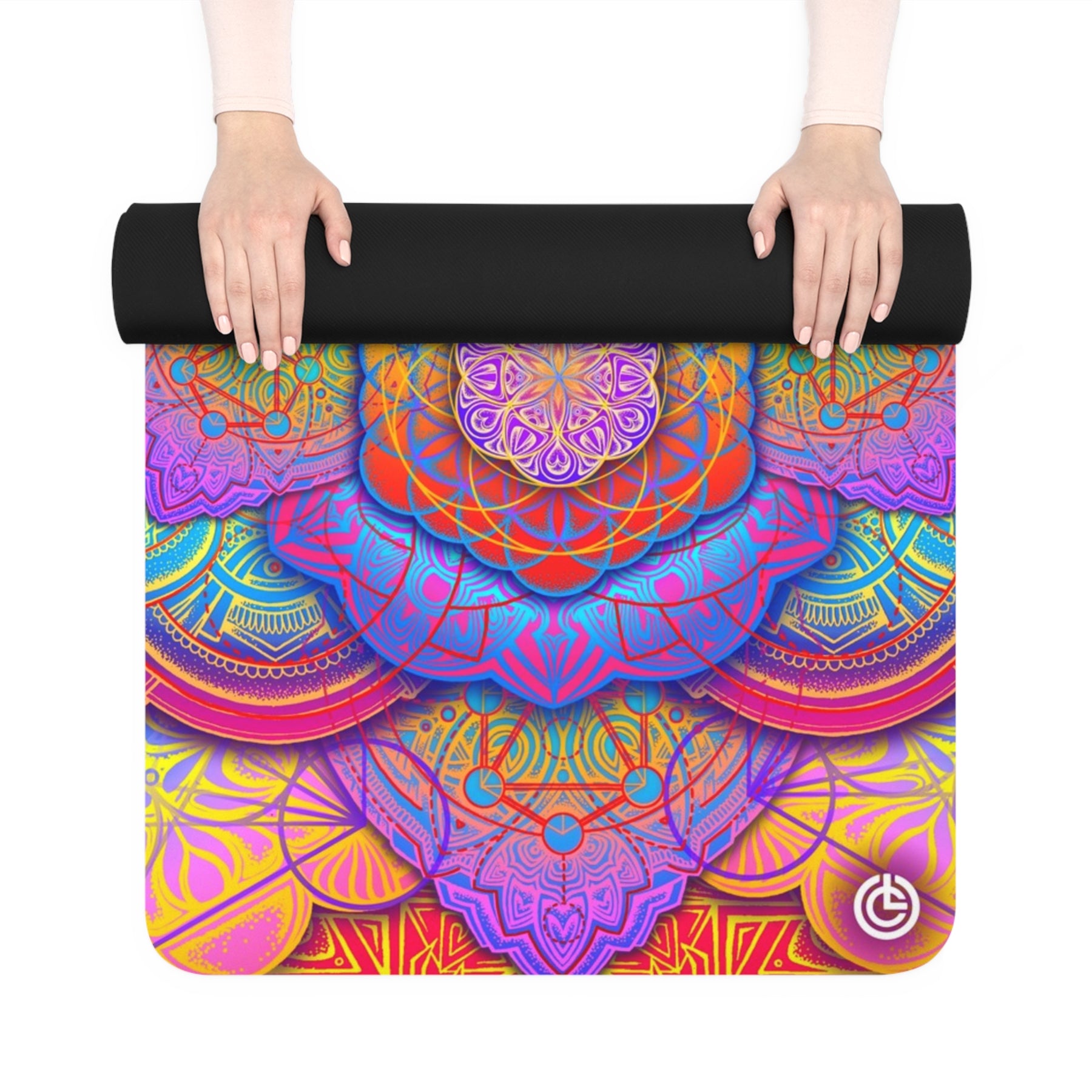 Bicycle Day Yoga Mat - Sacred Geometry Yoga Mat