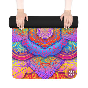 Bicycle Day Yoga Mat - Sacred Geometry Yoga Mat