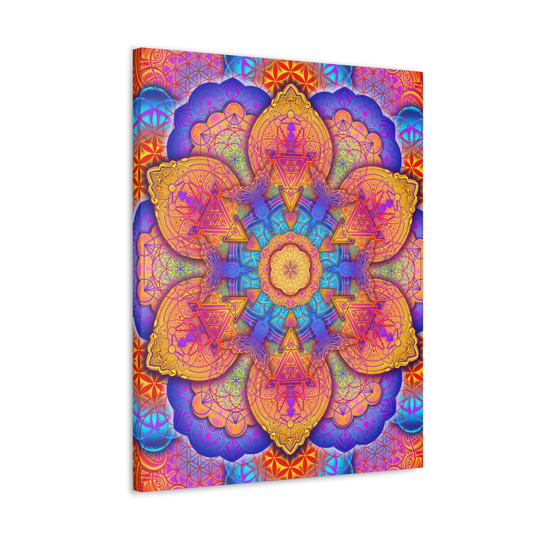 Psychedelic Mandala Canvas Print