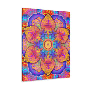 Psychedelic Mandala Canvas Print