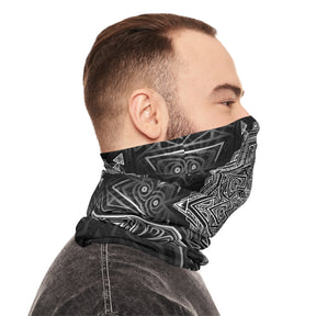 Star Tetrahedron Mandala Neck Gaiter - Lightweight Stylish Face Covering for Outdoor Adventures