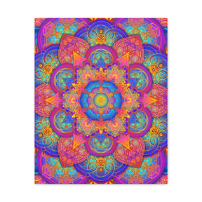 Psychedelic Metatron's Cube Canvas Print