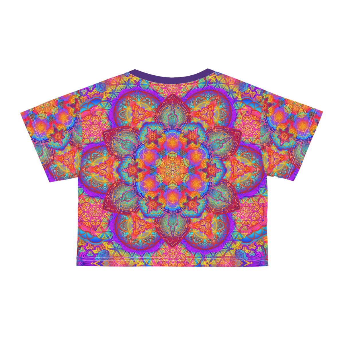 Psychedelic Mandala Crop Tee