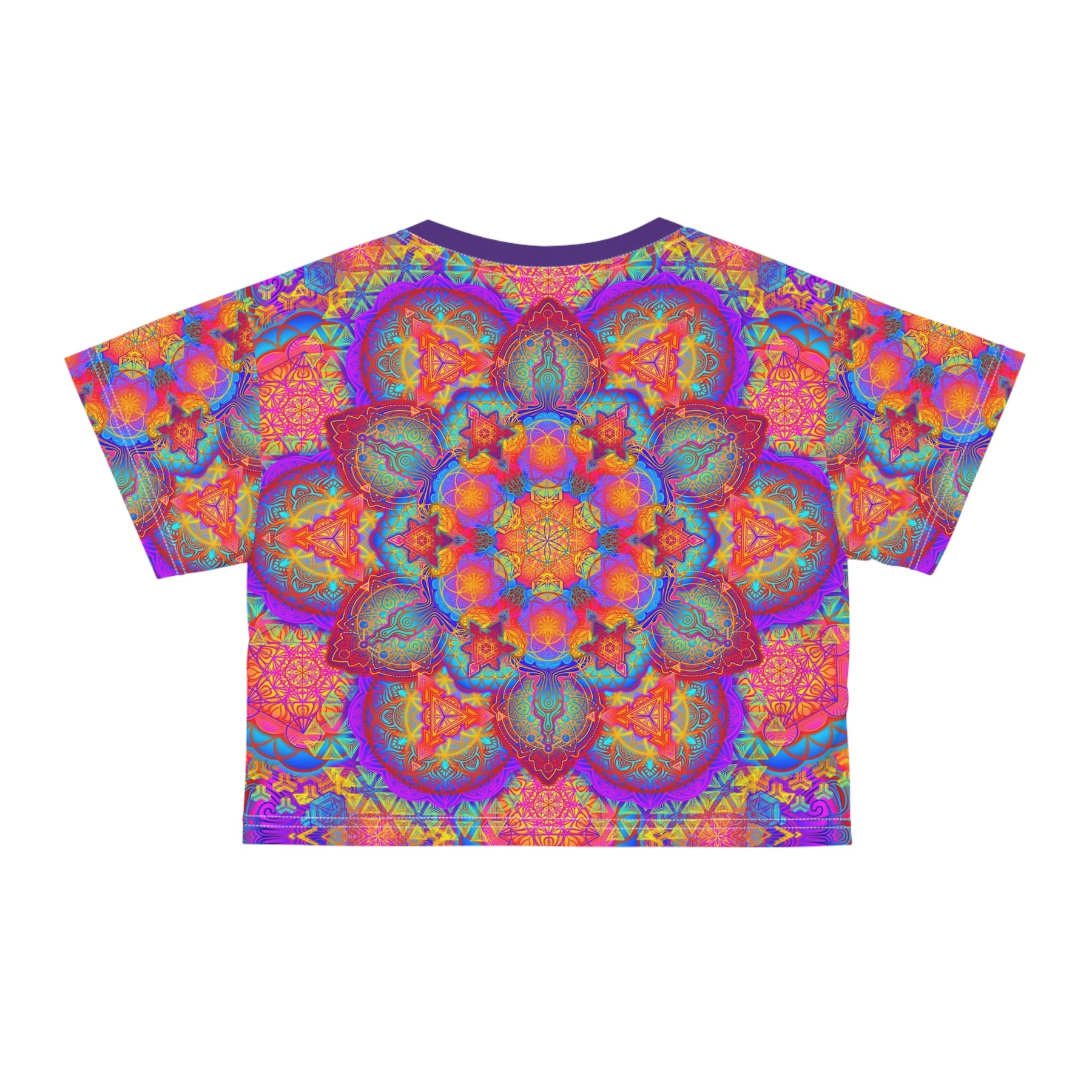 Psychedelic Mandala Crop Tee