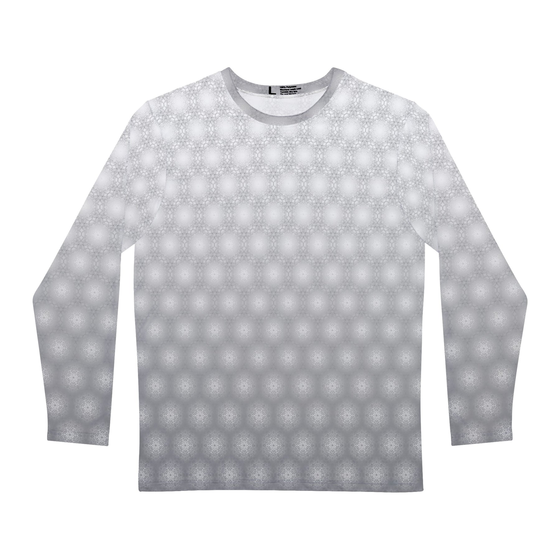 Metatrons Cube Fade Men's Long Sleeve Shirt