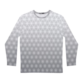 Metatrons Cube Fade Men's Long Sleeve Shirt