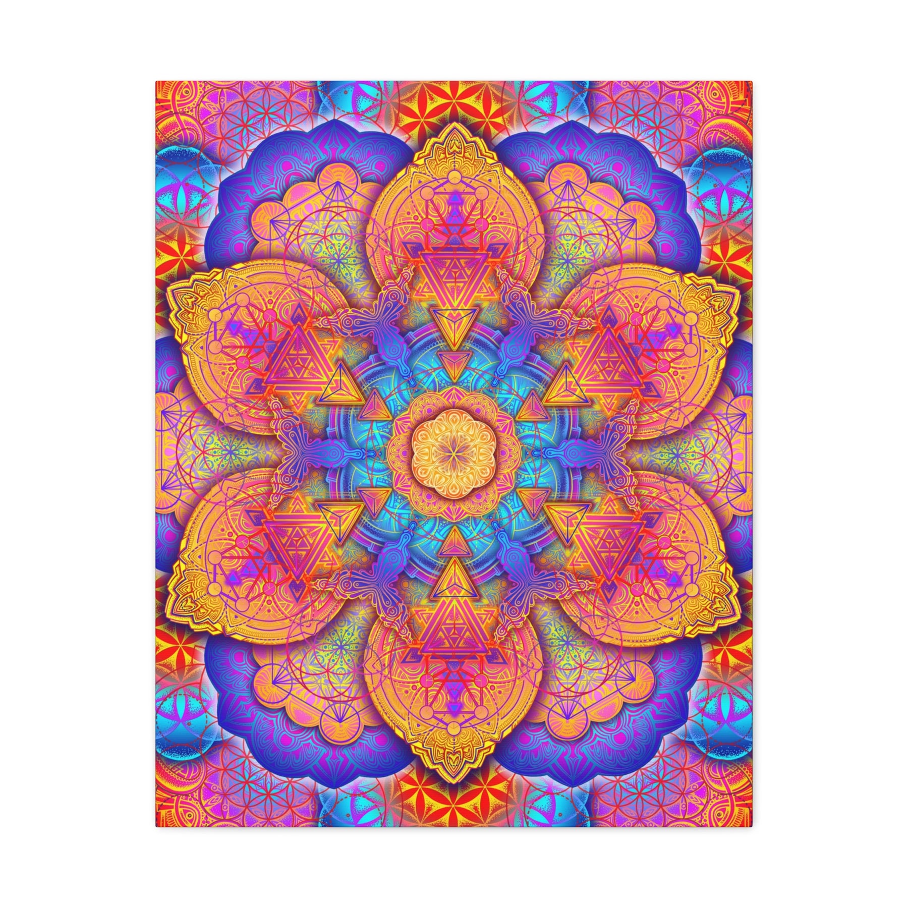 Psychedelic Mandala Canvas Print