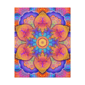 Psychedelic Mandala Canvas Print