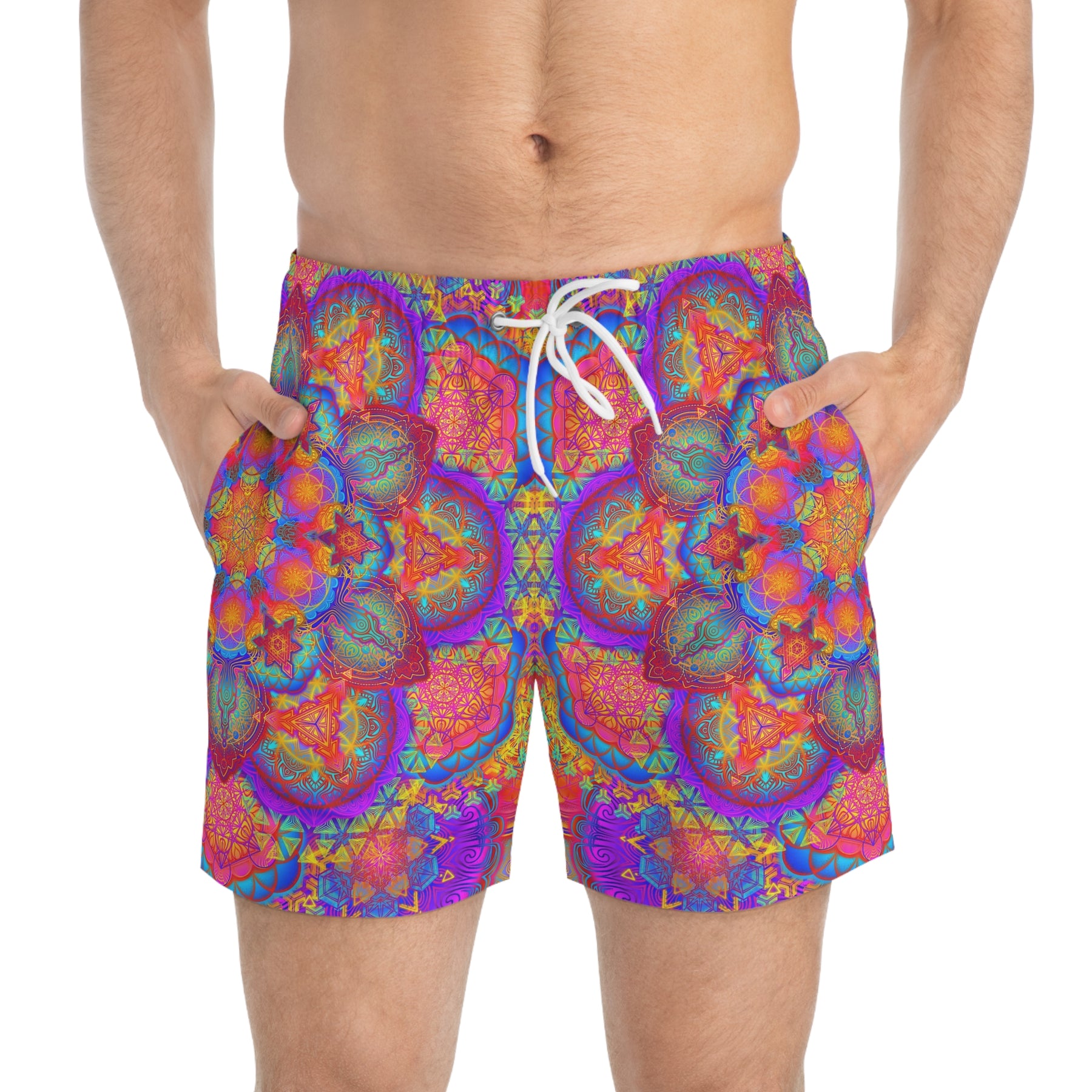 Psychedelic Mandala Swim Trunks