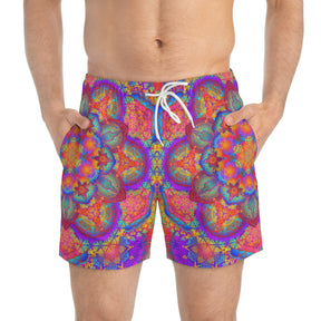 Psychedelic Mandala Swim Trunks