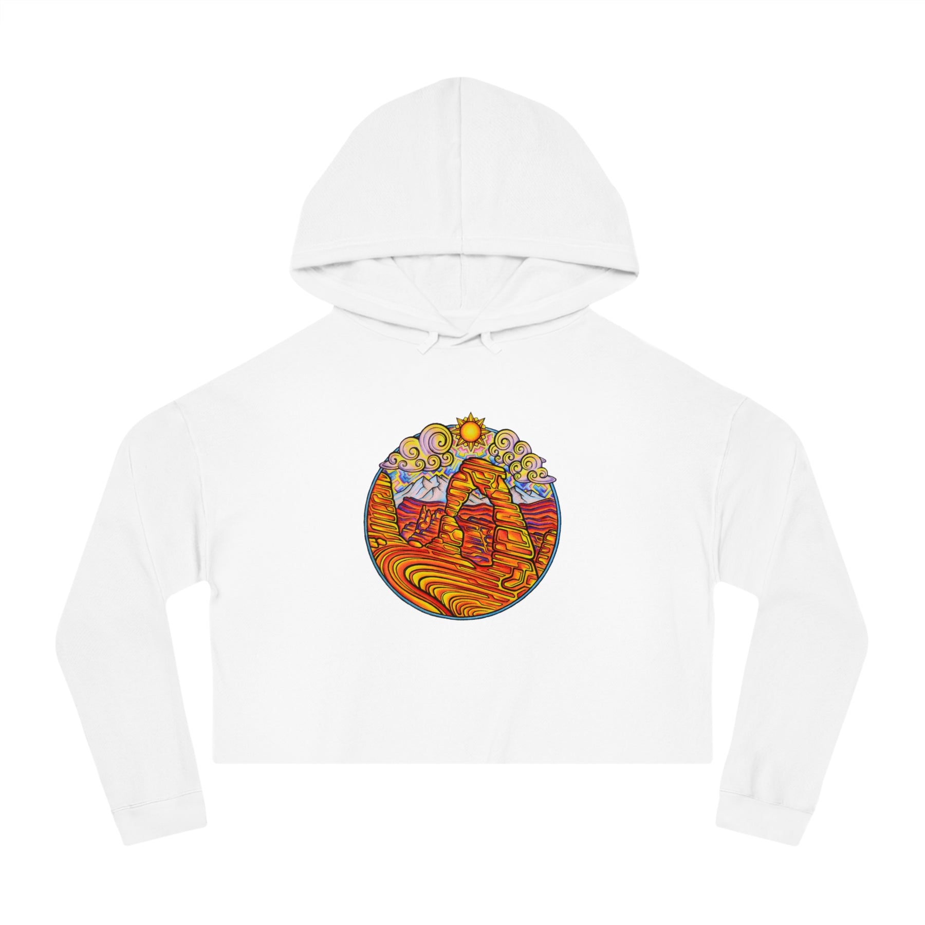 Delicate Arch - Women’s Cropped Hooded Sweatshirt