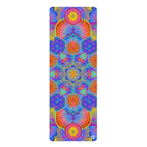 Psychedelic Metatrons Cube Mandala - Yoga Mat