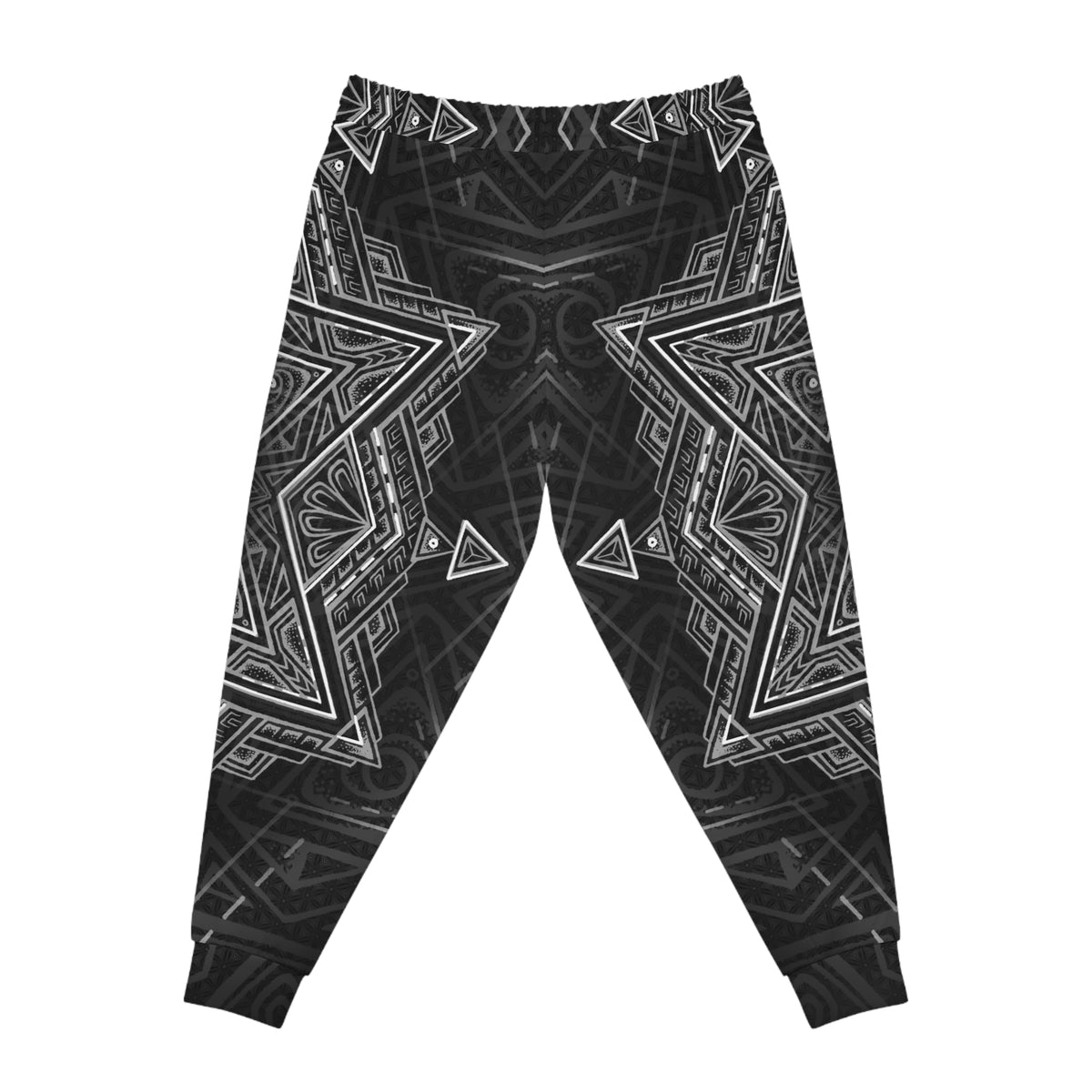 Copy of Black and White Star Tetrahedron Athletic Joggers