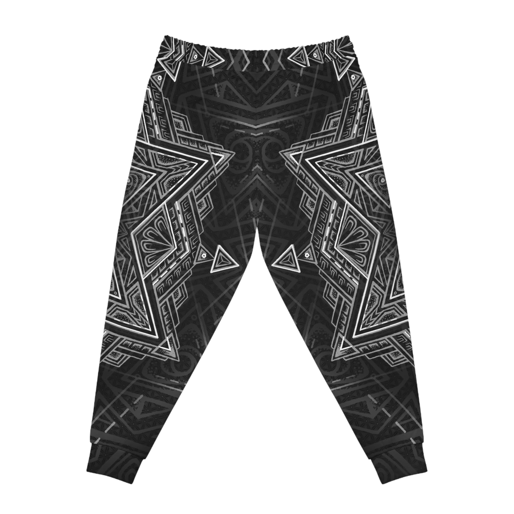 Copy of Black and White Star Tetrahedron Athletic Joggers