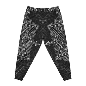 Copy of Black and White Star Tetrahedron Athletic Joggers
