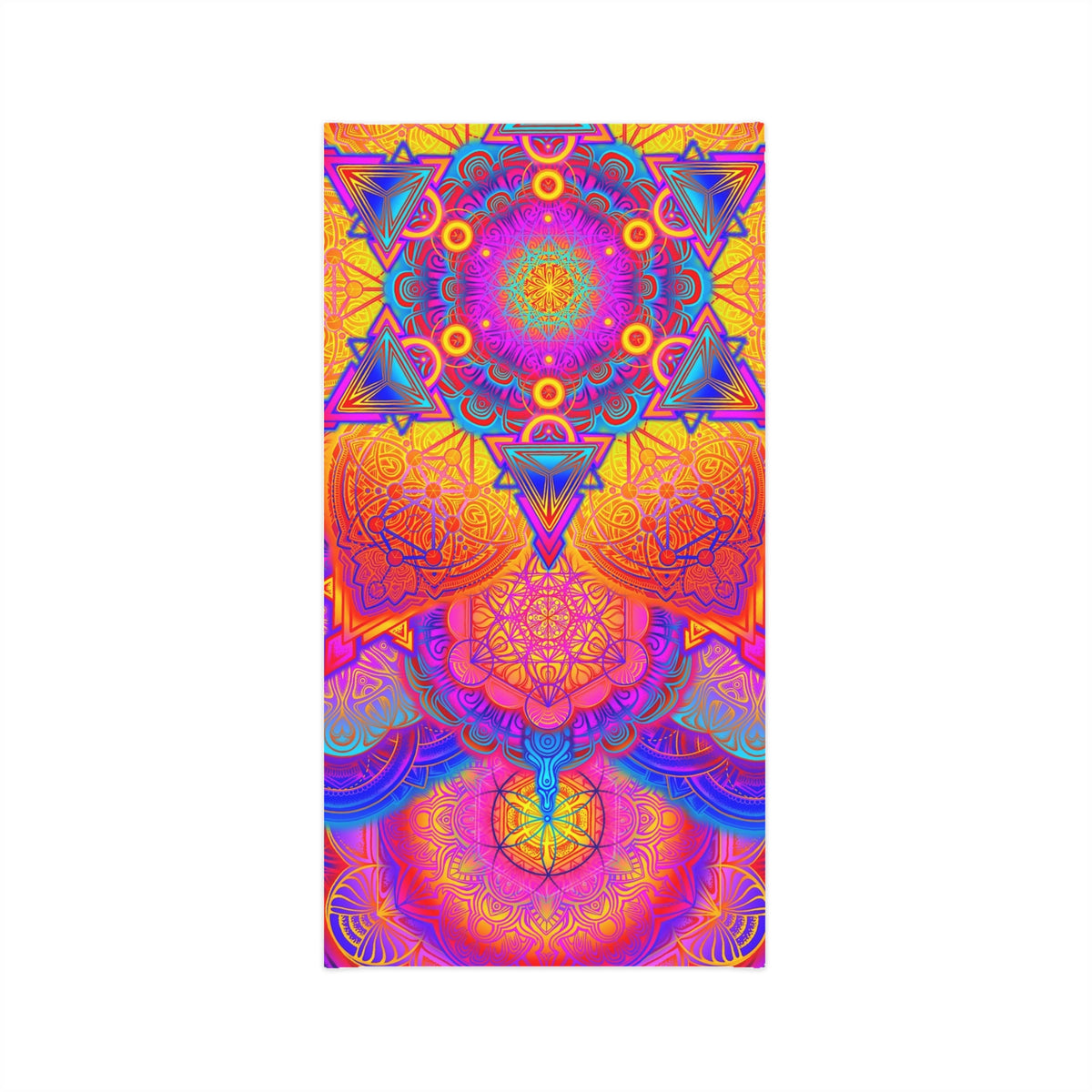 Psychedelic Mandala Neck Gaiter - Lightweight Stylish Face Covering for Outdoor Adventures