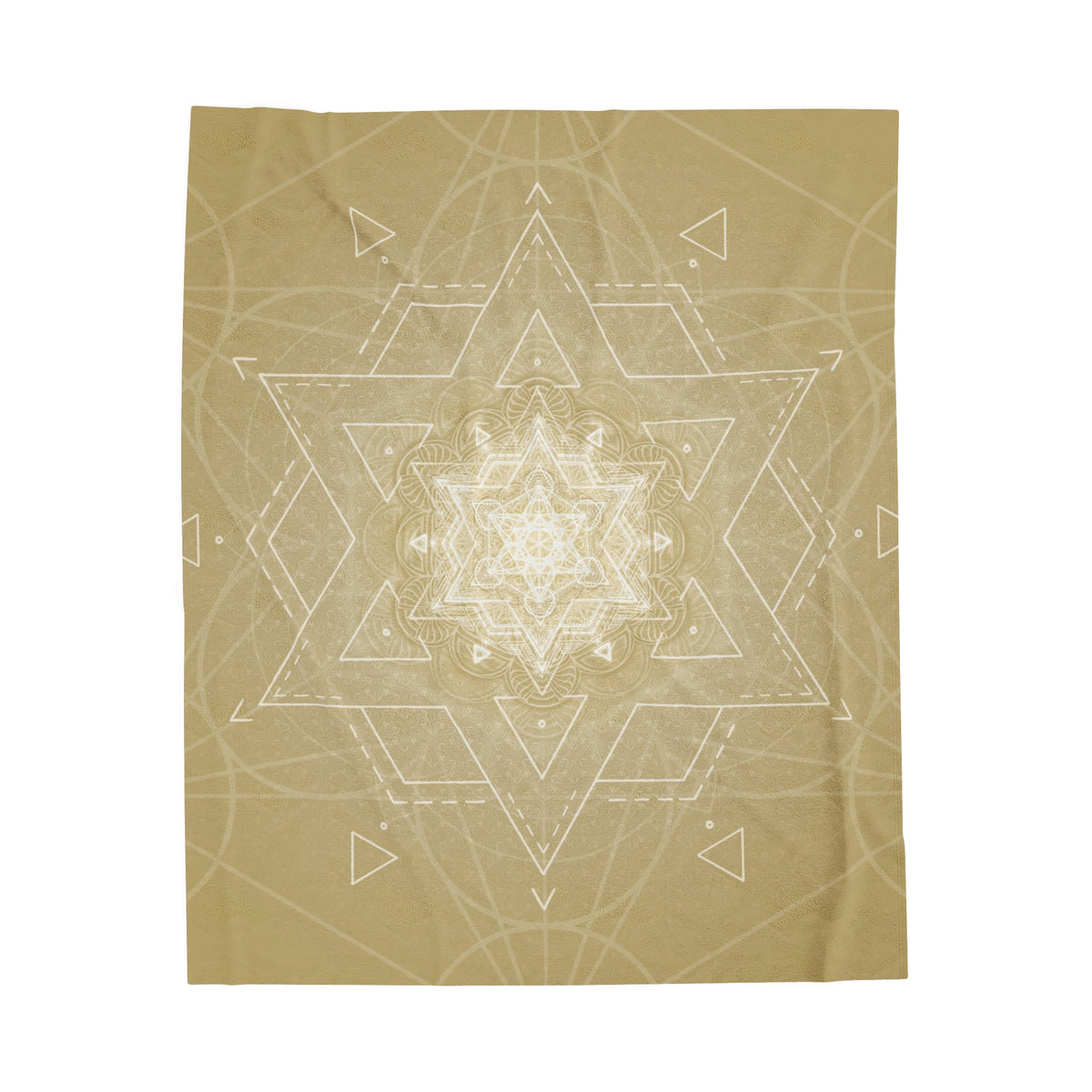 Natural Star Tetrahedron Velveteen Plush Blanket