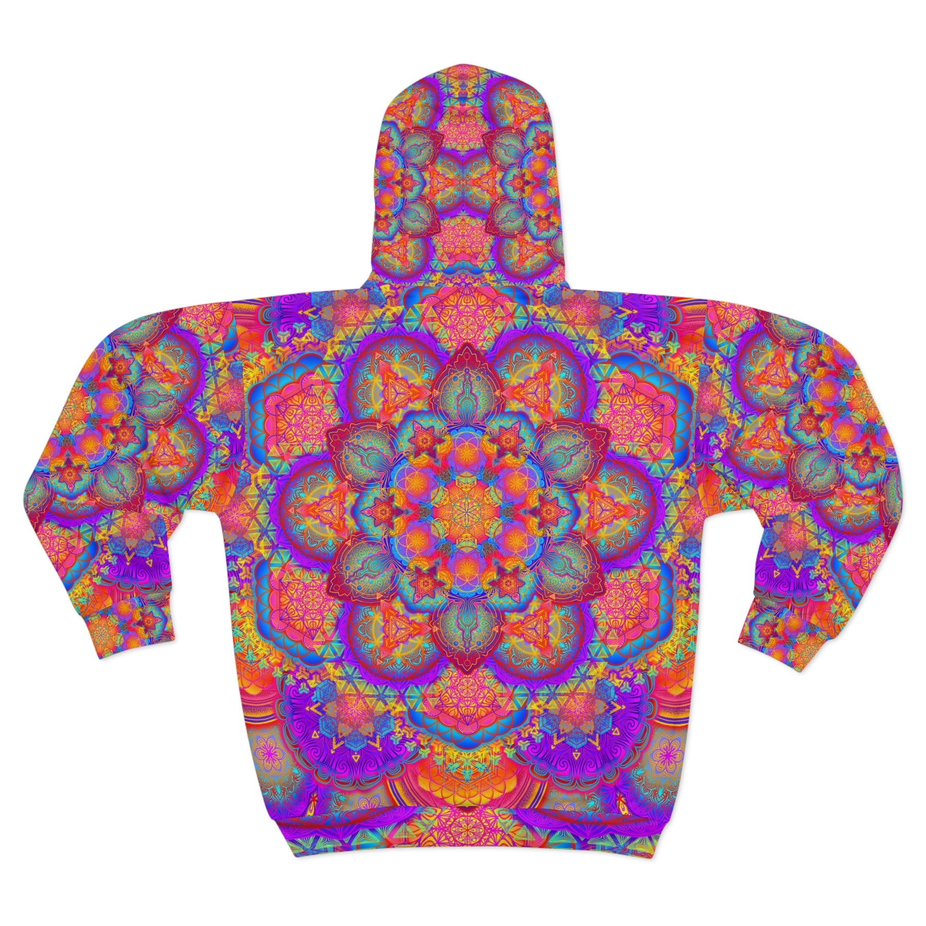 Psychedelic Mandala Unisex Zip Hoodie